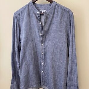 Steven Alan Men's 2 Layer Cotton Crew Neck Shirt Small